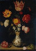 Ambrosius Bosschaert Still Life with Flowers in a Wan-Li vase oil on canvas